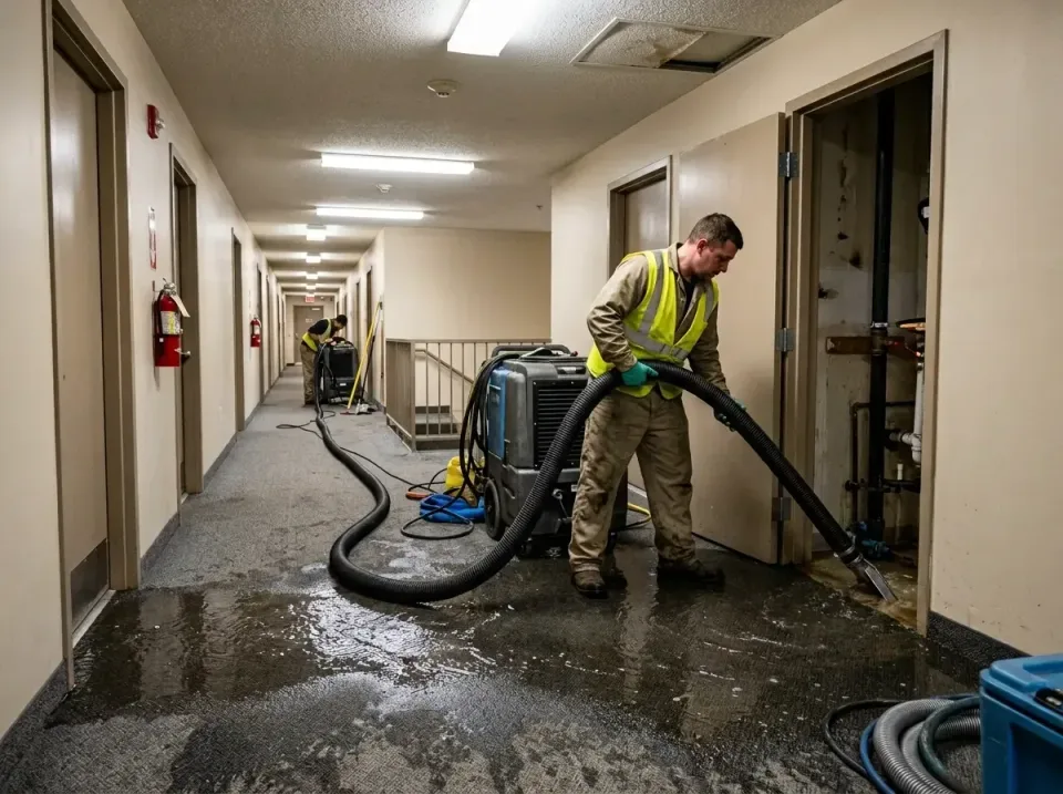 multi-unit-apartment-hallway-f-005 — frequently asked questions, Emergency Burst Pipe Water Extraction & Removal in Cleburne…